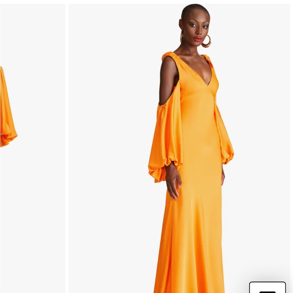 Elegant Orange Women's Dress